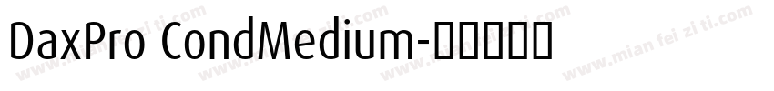 DaxPro CondMedium字体转换
